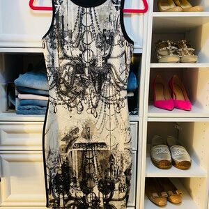 Guess Black and White Dress